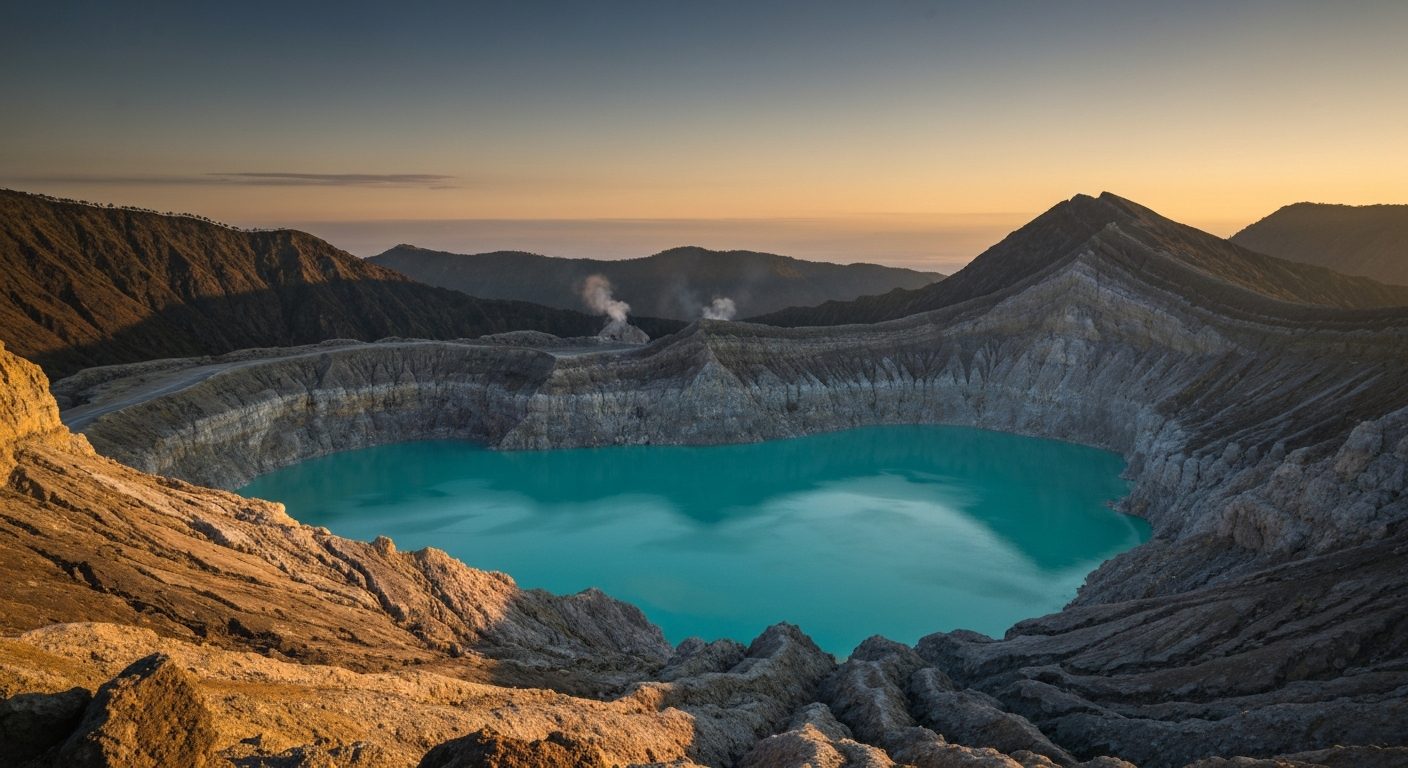 Kawah Ijen Crater Elevation, Altitude & Geography Facts