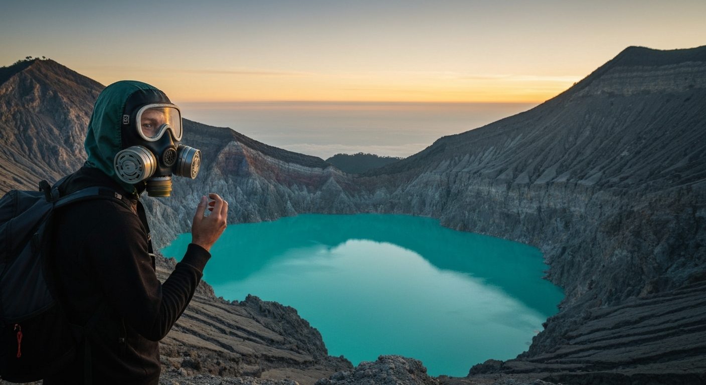 Ijen Gas Mask, Sulfur Gas & Toxic Fume Safety Guide